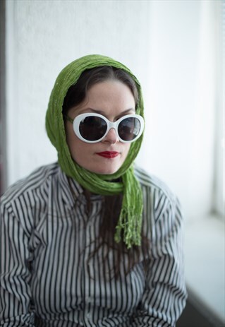 VINTAGE 90'S GREEN SCARF