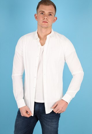 VINTAGE BOSS WHITE SHIRT NS175