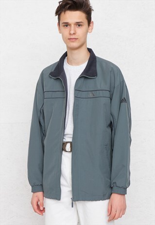 VINTAGE BLUE ADIDAS WINDBREAKER JACKET