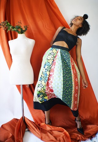 1980'S PATCHWORK SKIRT