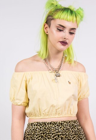 VINTAGE REWORKED RALPH LAUREN BARDOT TOP
