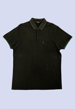 Khaki Green Short Sleeved Cotton Casual Polo Shirt
