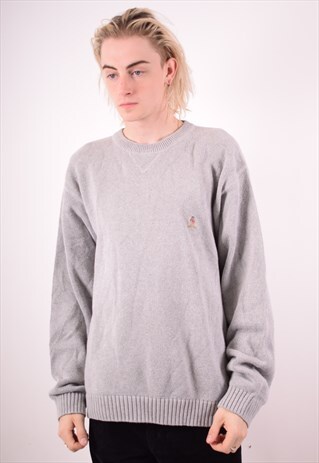 TOMMY HILFIGER MENS VINTAGE JUMPER SWEATER XXL GREY 90S