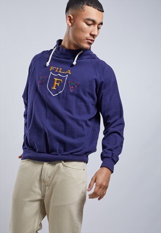 VINTAGE FILA HIGH NECK SWEATSHIRT