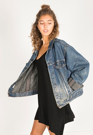 VINTAGE 80S LEVIS WINTER BLANKET JACKET / R1160C402