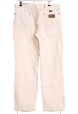Vintage 90's Wangler Trousers Denim Straight Leg White 35 x