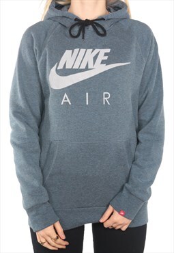 Nike - Blue Printed Air Hoodie - Medium