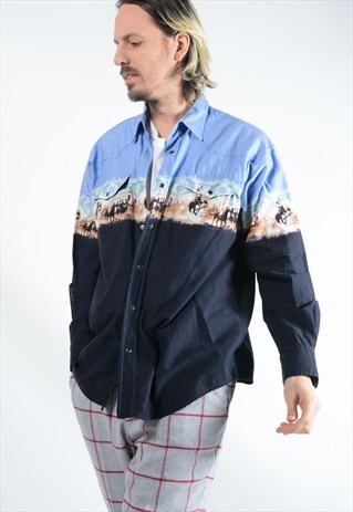 VINTAGE WESTERN STYLE SHIRT.