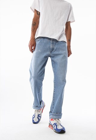 VINTAGE WRANGLER DENIM PANTS TROUSERS 90S LIGHT BLUE