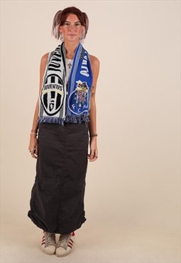 Vintage Juventus FC Porto half and half football scarf 