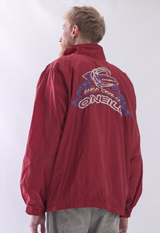 VINTAGE MENS O'NEILL BIG LOGO WINDBREAKER COACH JACKET