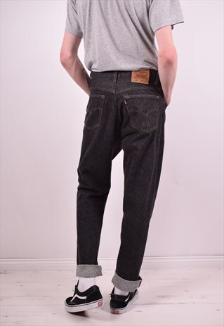 LEVI'S 501 MENS VINTAGE JEANS W34 L30 GREY 90'S