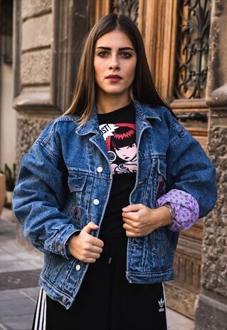VINTAGE PADDED JEANS BLUE JACKET COD. 9-14