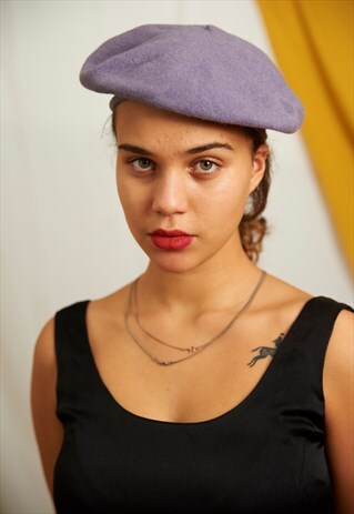 VINTAGE BERET WOOL HAT