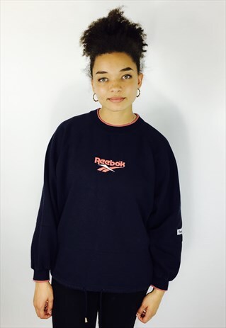 REEBOK CLASSIC SWEATSHIRT SOFT PINK EMBROIDERED