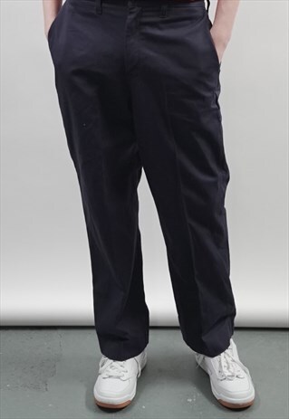 VINTAGE 90'S DICKIES DARK NAVY WORKMAN TROUSERS