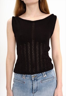 Knit Sleevlees Top