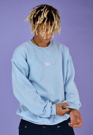 G&G UNISEX BABY BLUE PASTEL SOUND SWEAT