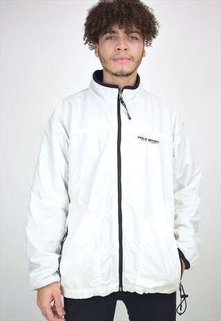 VINTAGE 90'S RALPH LAUREN POLO SPORT REVERSIBLE TRACK JACKET