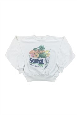 Vintage Santa Fruite Juice 90s Sweatshirt Pullover