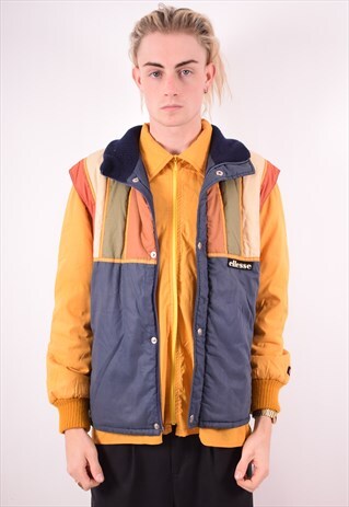 ELLESSE MENS VINTAGE JACKET LARGE MULTI 90S