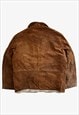 VINTAGE 70S MEN'S SCHOTT WESTERN BROWN LEATHER JACKET