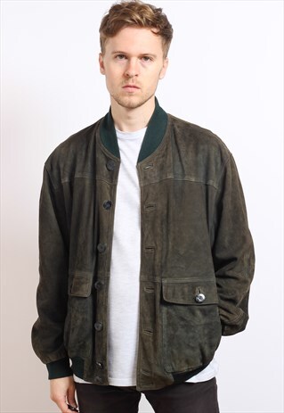 VINTAGE SUEDE BOMBER JACKET