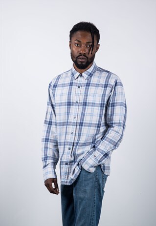 TOMMY HILFIGER VINTAGE 1990S BLUE CHECKED SHIRT