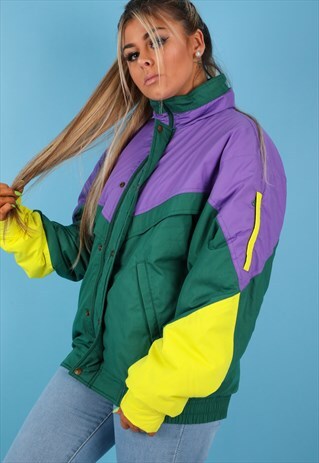 VINTAGE SKI JACKET IN MULTI NJ670