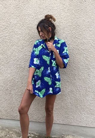 PATTERNED OVERSIZED RETRO VINTAGE UNISEX FESTIVAL SHIRT