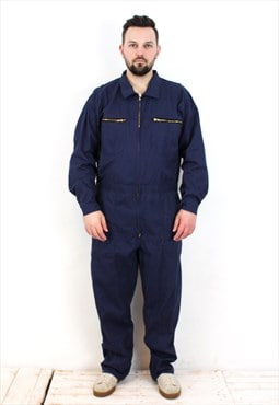 Vintage Men 2XL Workwear Jumpsuit Boilersuit EU 56 Overalls