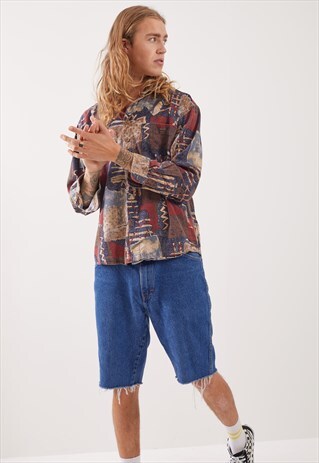 VINTAGE PATTERNED FESTIVAL LONG SLEEVE SHIRT