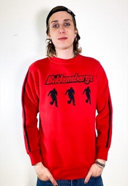 Vintage y2k Bikkembergs red sweatshirt 