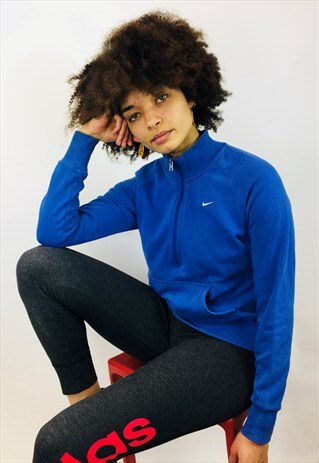 VINTAGE NIKE EMBROIDERED SWOOSH SWEATSHIRT