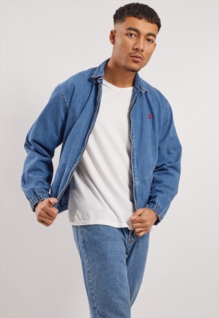VINTAGE RALPH LAUREN DENIM HARRINGTON JACKET