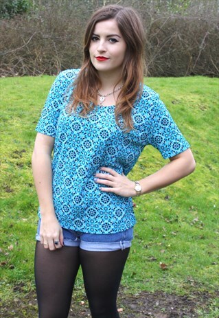 VINTAGE 80S T-SHIRT TOP M/L - CLASSIC - PARTY RETRO