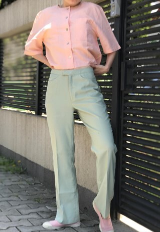 90S PISTACHIO GREEN TROUSERS