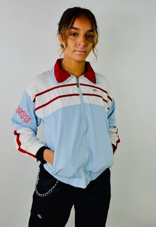 VINTAGE LACOSTE EMBROIDERED WINDBREAKER JACKET