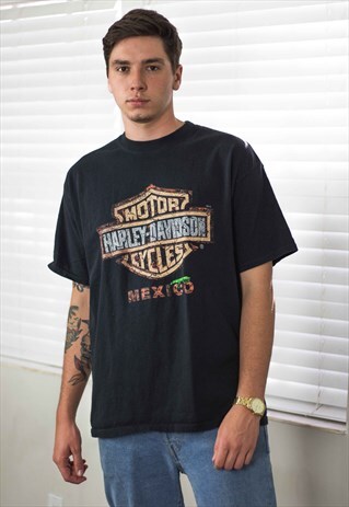 VINTAGE HARLEY DAVIDSON T-SHIRT LOGO 90S XL 8.5