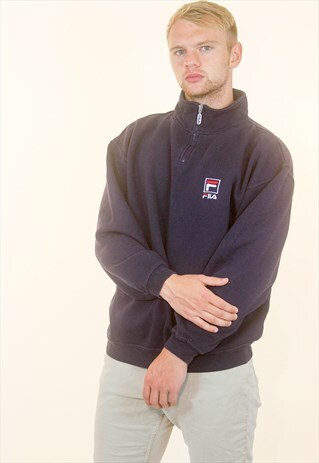 VINTAGE FILA 1/4 ZIP SWEATSHIRT