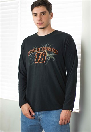 VINTAGE NASCAR T-SHIRT LOGO 90S L 7