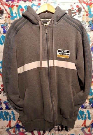 TEAM ADIDAS EMBROIDERED FULL ZIP HOODIE