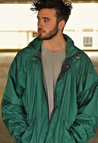 RETRO / 90'S / K-WAY / OVERSIZED WATERPROOF
