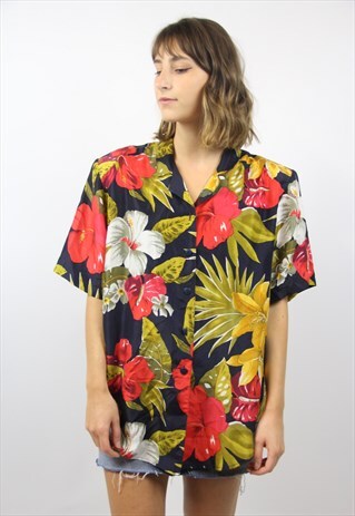 VINTAGE FLORAL PATTERNED SHIRT