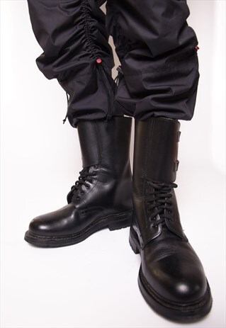 Vintage 90s Y2K Buckled Combat Boots ID:9067 | The Black Market | ASOS ...