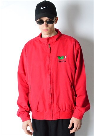 VINTAGE 90S RED SKODA JACKET