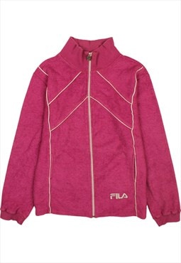 Vintage 90's Fila Fleece Jumper Hiking Warm Full Zip Up