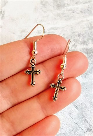 MINI CROSS EARRINGS
