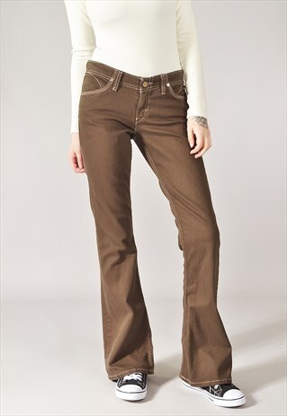 VINTAGE LEVI'S FLARED JEANS BROWN