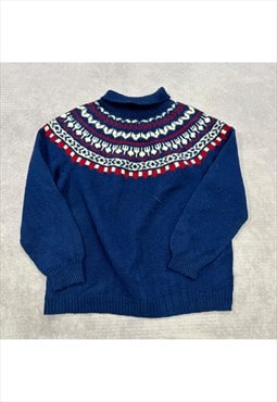 Vintage Knitted Jumper Women's L